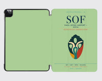 Thumbnail for Vasil Levski Airport – Sofia (SOF) design on light green ipad tablet case