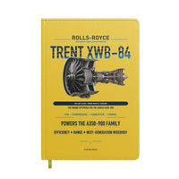 Thumbnail for TRENT XWB-84 design on yellow notebook