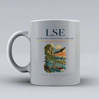 Thumbnail for La Crosse Regional Airport (LSE) airport code design on light gray ceramic mug