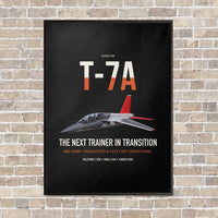 Thumbnail for T-7A Red Hawk vertical canvas print - framed - black background