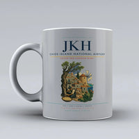 Thumbnail for Chios Island National Airport (JKH) airport code design on light gray ceramic mug