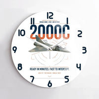 Thumbnail for Dassault Mirage 2000C RDI design on white no frame wall clock