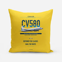 Thumbnail for Convair 580 design on yellow pillow
