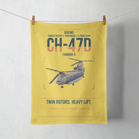 Thumbnail for Boeing CH-47D design on yellow towel