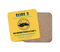 Thumbnail for Flyability Elios 3 design on yellow 1 piece coaster