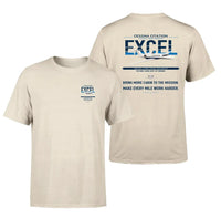 Thumbnail for Cessna Citation Excel design on beige double-side t-shirt, double-side print