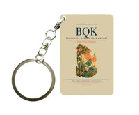 Thumbnail for Brunswick Golden Isles Airport (BQK) design on beige key chain