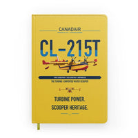 Thumbnail for Canadair CL-215T design on yellow notebook