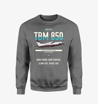 Thumbnail for Socata TBM 850 design on gray sweatshirt