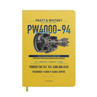 Thumbnail for PW4000-94 design on yellow notebook