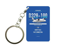 Thumbnail for D328-100 Key Chain design on blue key chain