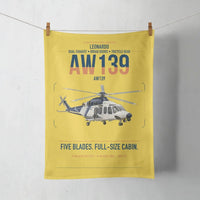 Thumbnail for Leonardo AW139 design on yellow towel