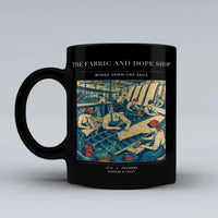 Thumbnail for VINTAGE G4168 - The Fabric And Dope Shop - Ceramic Mug design on black