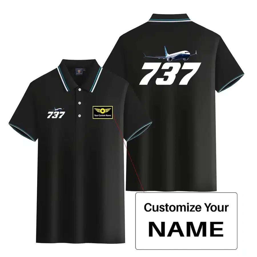 Customisable Boeing 737 Polo Shirt - view 3