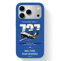 Thumbnail for Boeing 737-500 Classic design on blue magsafe iphone case