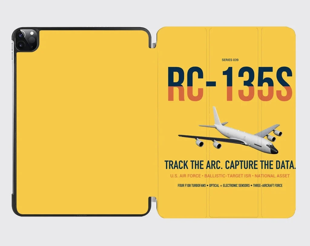 RC-135S Cobra Ball design on yellow ipad tablet case