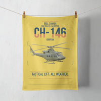 Thumbnail for Bell Canada CH-146 Griffon design on yellow towel