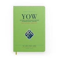 Thumbnail for Ottawa Macdonald-Cartier International Airport (YOW) design on light green notebook