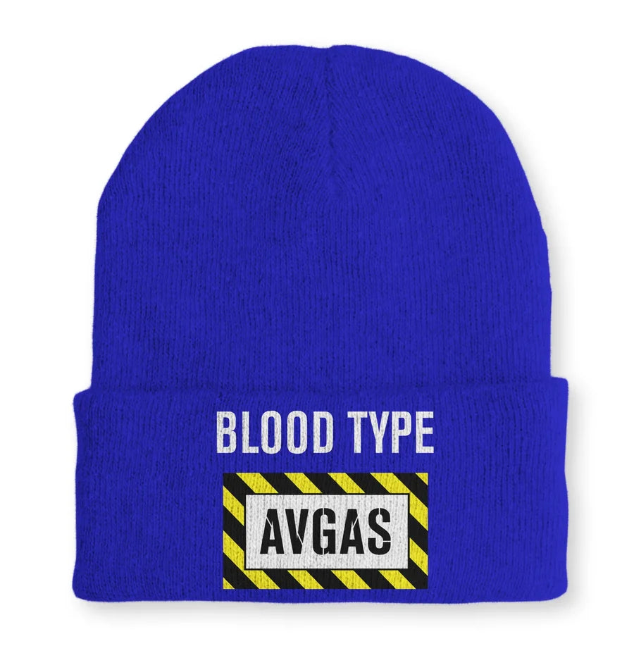 Blood Type AVGAS Embroidered Beanie - view 3