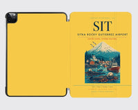 Thumbnail for Sitka Rocky Gutierrez Airport (SIT) design on yellow ipad tablet case