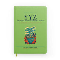 Thumbnail for Toronto Pearson International Airport (YYZ) design on light green notebook