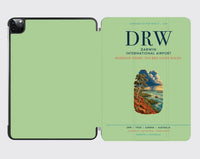 Thumbnail for Darwin International Airport (DRW) design on light green ipad tablet case