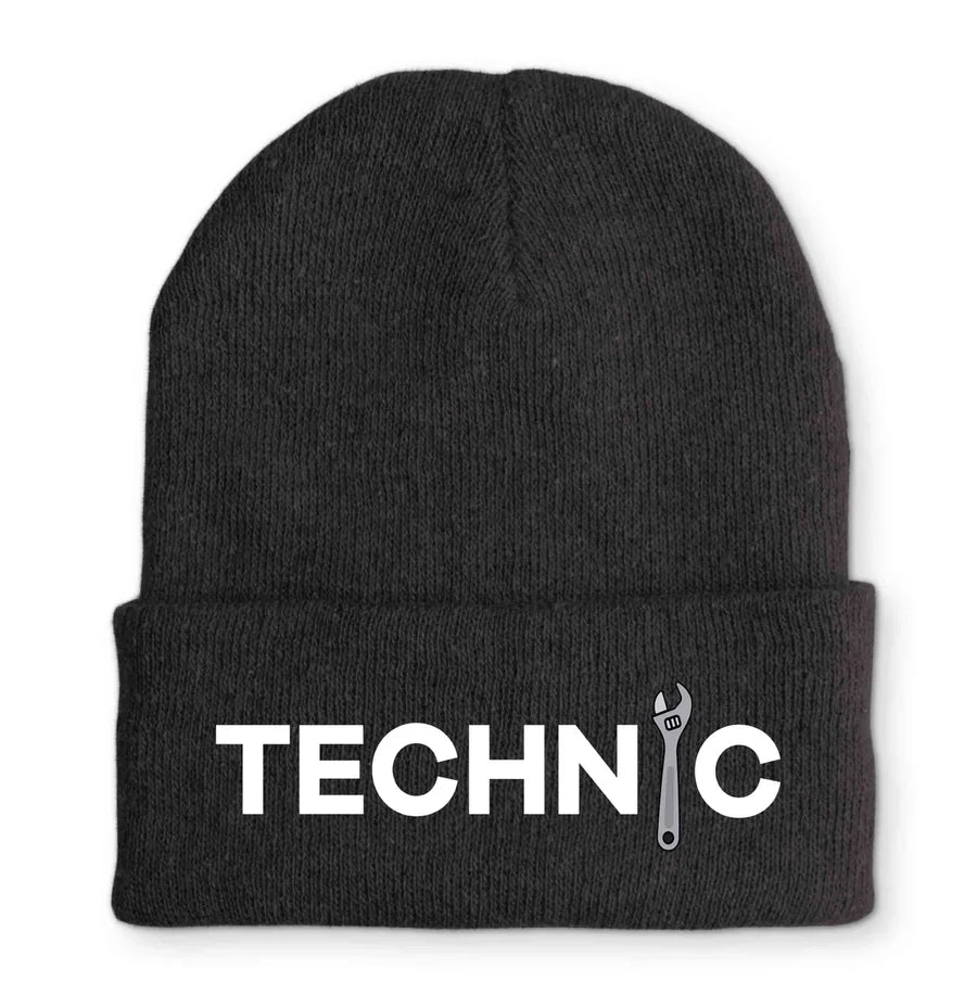 Technic Embroidered Beanie - view 3