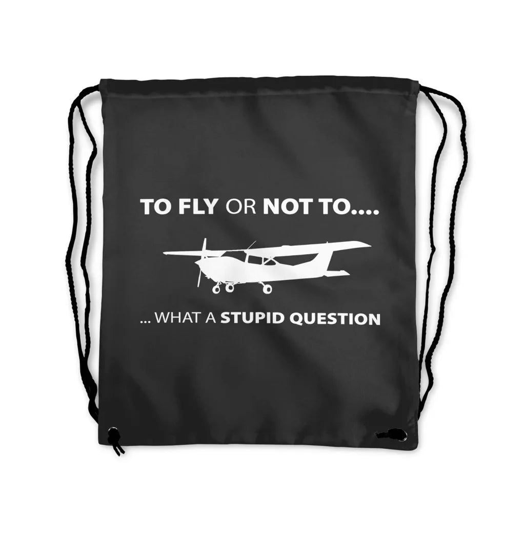 Fly or Not To What Drawstring Bag - view 3
