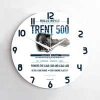 Thumbnail for TRENT 500 design on white no frame wall clock