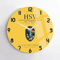 Thumbnail for Huntsville International Airport (HSV) design on yellow no frame wall clock