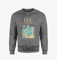 Thumbnail for Lugano Airport (LUG) design on gray sweatshirt