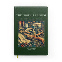 Thumbnail for VINTAGE G4014 - The Propeller Shop - Designed Notebooks design on darkgreen
