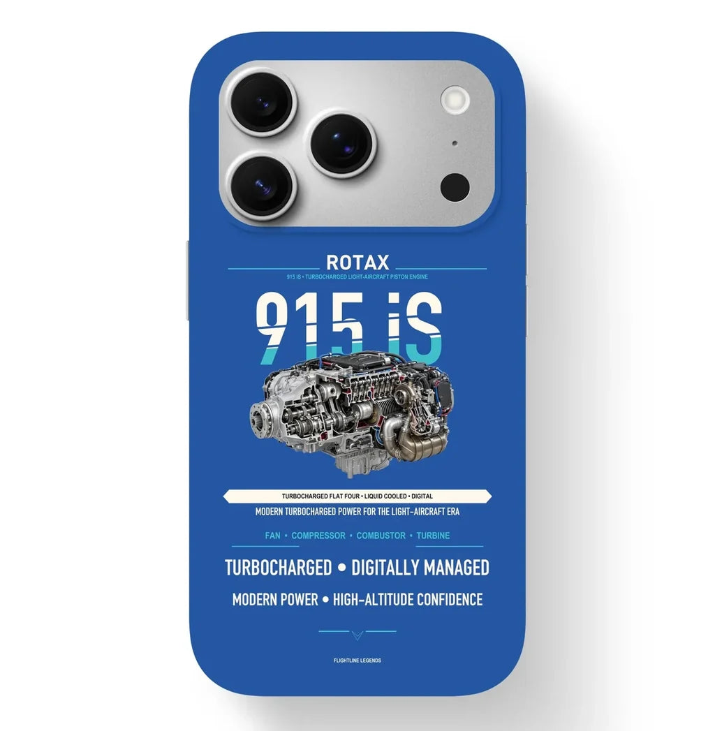 915 iS Case design on blue iphone case