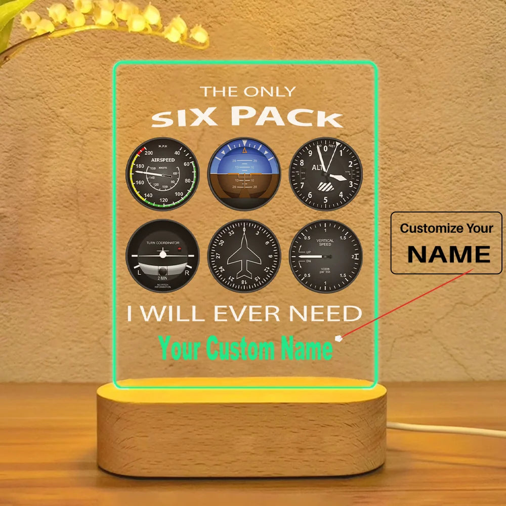 Customisable Only Six Pack I Will Lamp - view 3