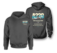 Thumbnail for Airbus A220-300 design on dark gray hoodie