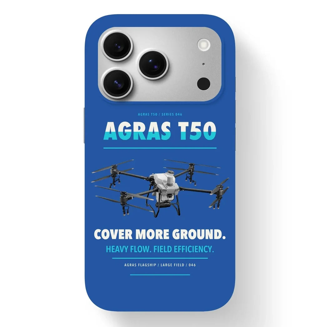 DJI Agras T50 Case design on blue iphone case
