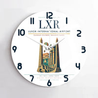 Thumbnail for Luxor International Airport (LXR) design on white no frame wall clock