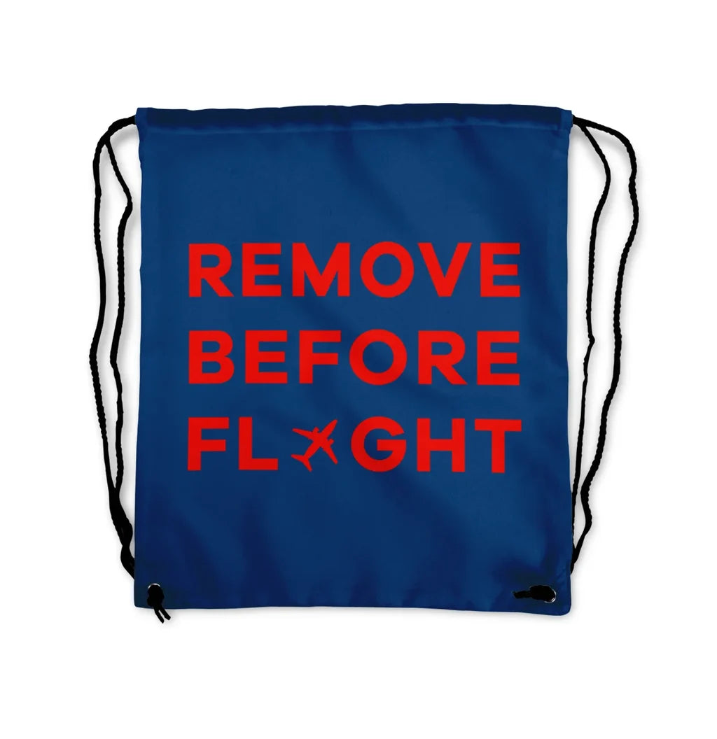 Remove Before Flight Drawstring Bag - view 3