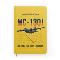 Thumbnail for MC-130J COMMANDO II design on yellow notebook
