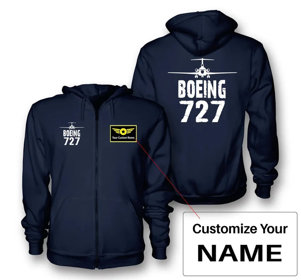 Customisable Boeing 727 Hoodie - view 3