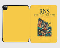 Thumbnail for Rennes–Saint-Jacques Airport (RNS) design on yellow ipad tablet case