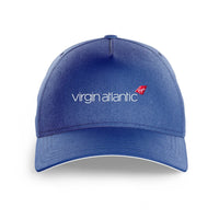 Thumbnail for Virgin Atlantic Airlines logo printed on blue cap