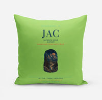 Thumbnail for Jackson Hole Airport (JAC) design on light green pillow