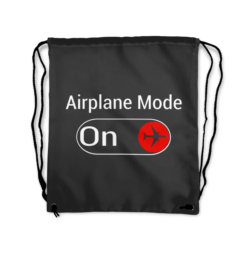 Airplane Mode Drawstring Bag - view 3