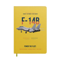 Thumbnail for F-14B Tomcat Power The Fleet design on yellow notebook