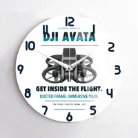 Thumbnail for DJI Avata design on white no frame wall clock