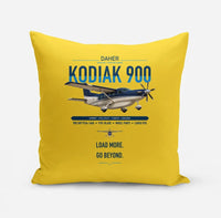 Thumbnail for Daher Kodiak 900 design on yellow pillow