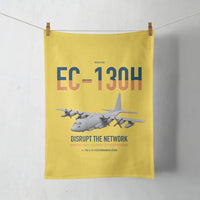 Thumbnail for EC-130H Compass Call design on yellow towel