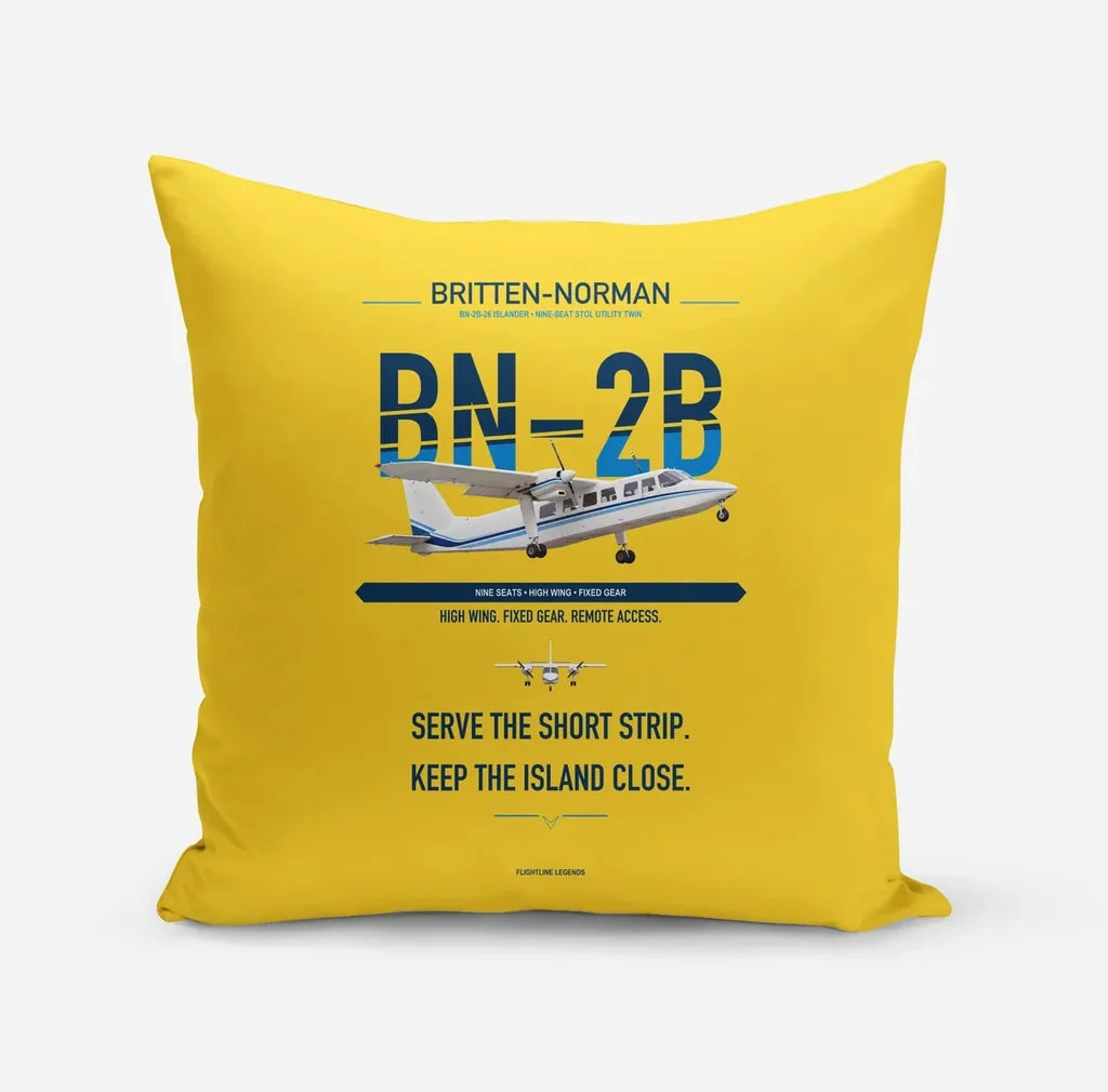 Britten-Norman BN-2B-26 Islander design on yellow pillow