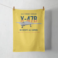 Thumbnail for X-47B UCAS-D Carrier Wing Without a Cockpit design on yellow towel